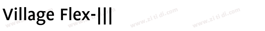 Village Flex字体转换